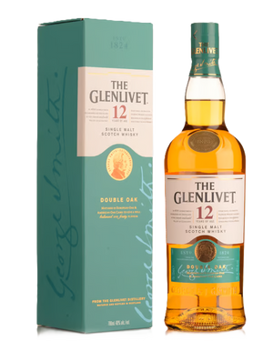 The Glenlivet 'Double Oak' Aged 12 Years Single Malt Whisky 1000 mL - Gift Pack