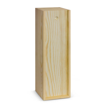 Wooden Wine Boxes - Single 750mL - Sliding Lid - No Logo
