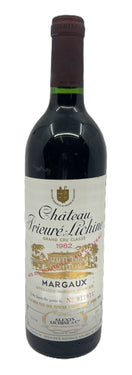 1982 Château Prieuré-Lichine Margaux 4ème Grand Cru Classé- 750mL