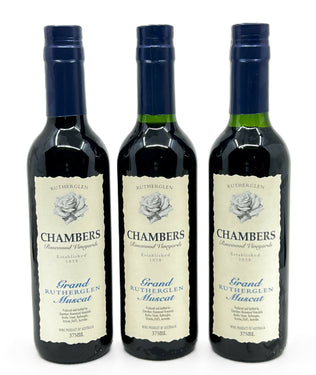 Chambers Rosewood Vineyards Grand Rutherglen Muscat 375ml NV - 3 Bottle Lot 13458799