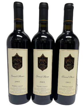 2003 Viking Wines "Grand" Shiraz 750mL - 3 Bottle Pack